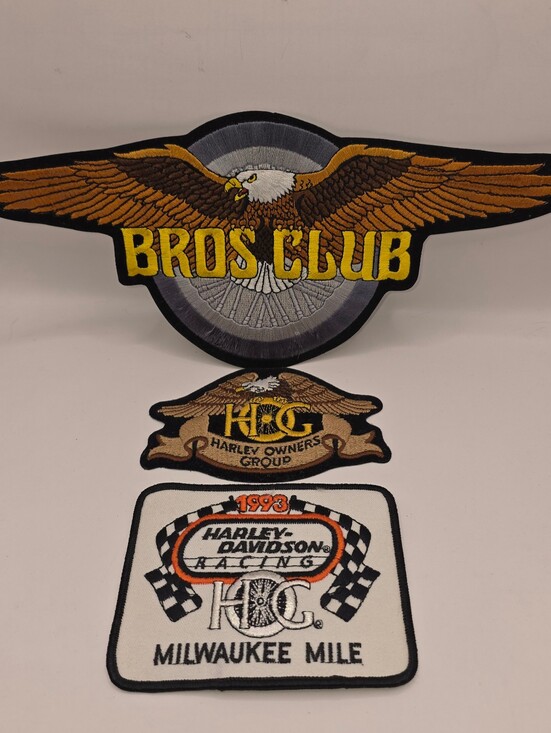 Harley-Davidson Other - Harley Davidson Patch Lot 12" Bros Club HOG Milwaukee Mile